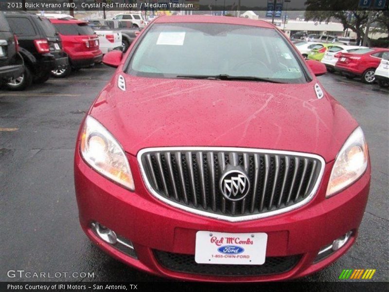 Crystal Red Tintcoat / Medium Titanium 2013 Buick Verano FWD