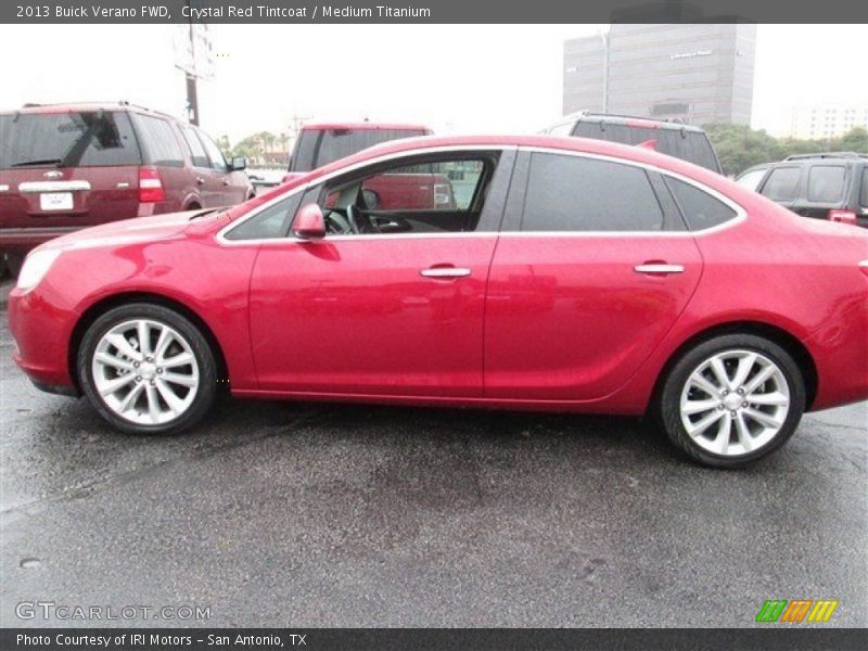 Crystal Red Tintcoat / Medium Titanium 2013 Buick Verano FWD
