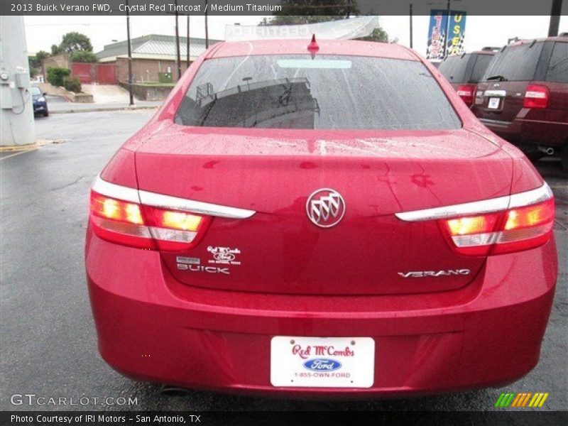 Crystal Red Tintcoat / Medium Titanium 2013 Buick Verano FWD