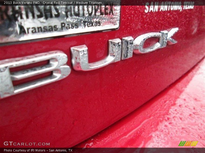 Crystal Red Tintcoat / Medium Titanium 2013 Buick Verano FWD