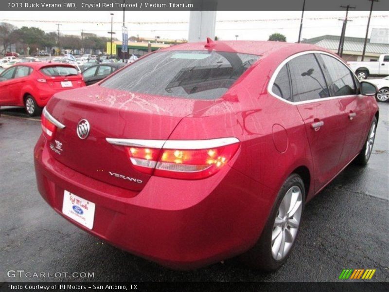 Crystal Red Tintcoat / Medium Titanium 2013 Buick Verano FWD