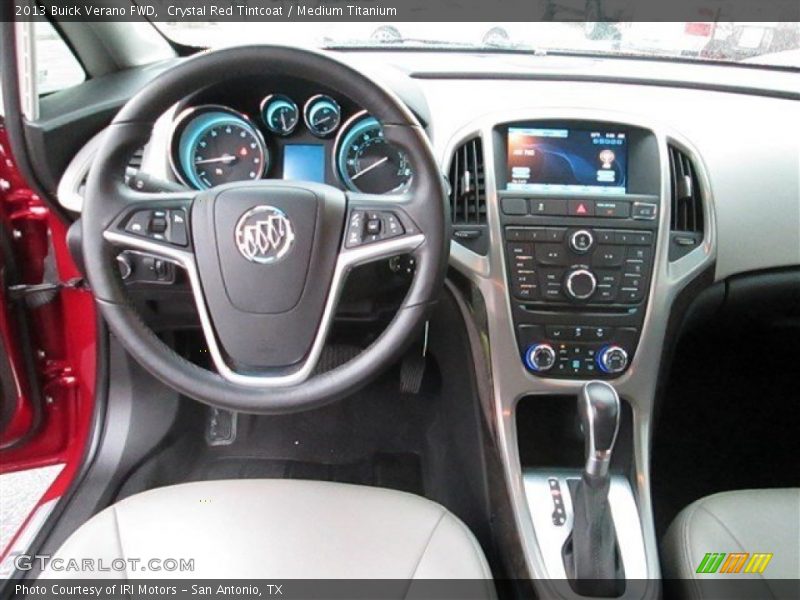 Crystal Red Tintcoat / Medium Titanium 2013 Buick Verano FWD