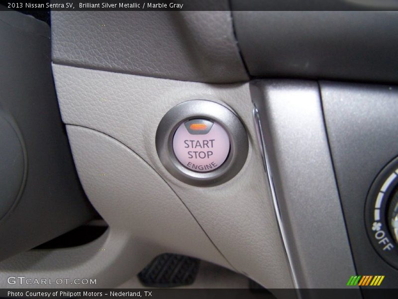Brilliant Silver Metallic / Marble Gray 2013 Nissan Sentra SV
