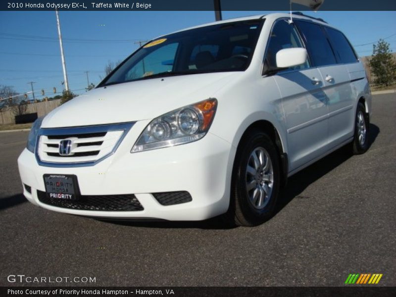 Taffeta White / Beige 2010 Honda Odyssey EX-L