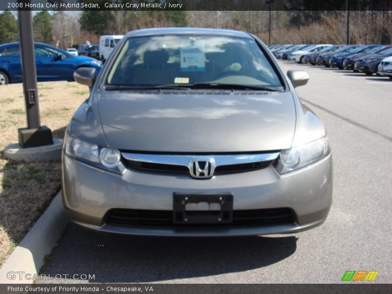 Galaxy Gray Metallic / Ivory 2008 Honda Civic Hybrid Sedan