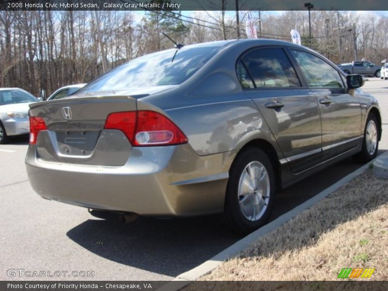 Galaxy Gray Metallic / Ivory 2008 Honda Civic Hybrid Sedan