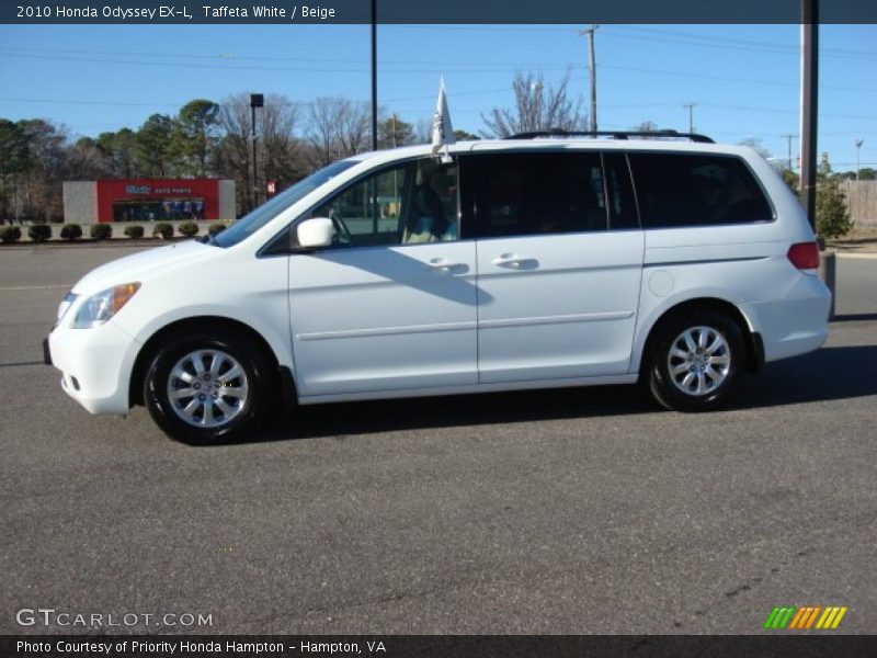 Taffeta White / Beige 2010 Honda Odyssey EX-L