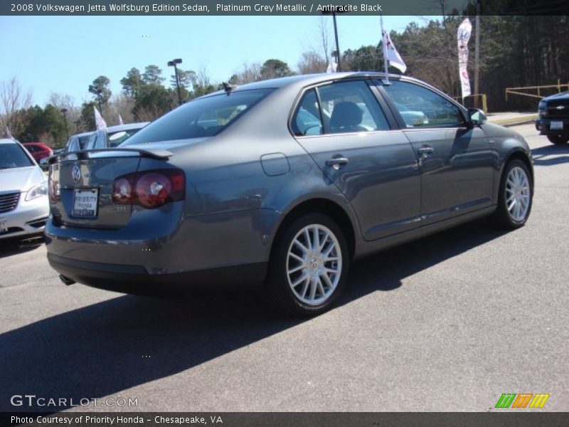Platinum Grey Metallic / Anthracite Black 2008 Volkswagen Jetta Wolfsburg Edition Sedan