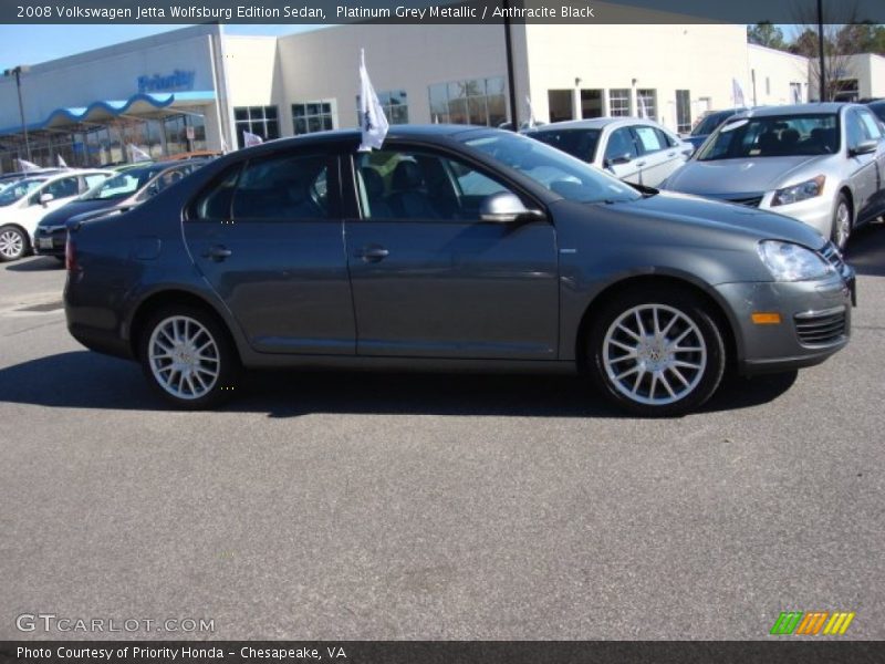 Platinum Grey Metallic / Anthracite Black 2008 Volkswagen Jetta Wolfsburg Edition Sedan