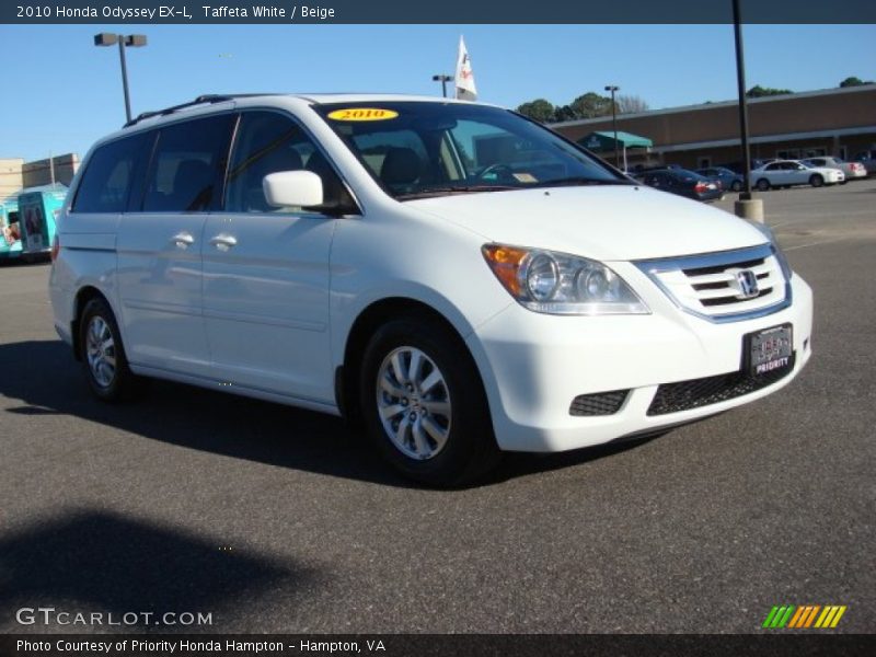Taffeta White / Beige 2010 Honda Odyssey EX-L