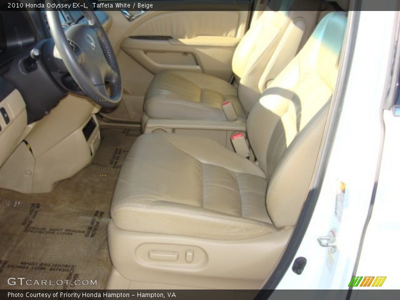Taffeta White / Beige 2010 Honda Odyssey EX-L