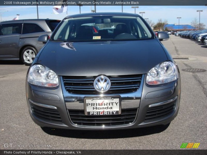 Platinum Grey Metallic / Anthracite Black 2008 Volkswagen Jetta Wolfsburg Edition Sedan