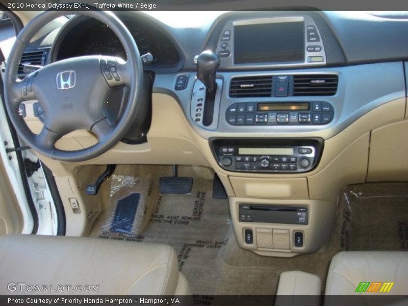 Taffeta White / Beige 2010 Honda Odyssey EX-L