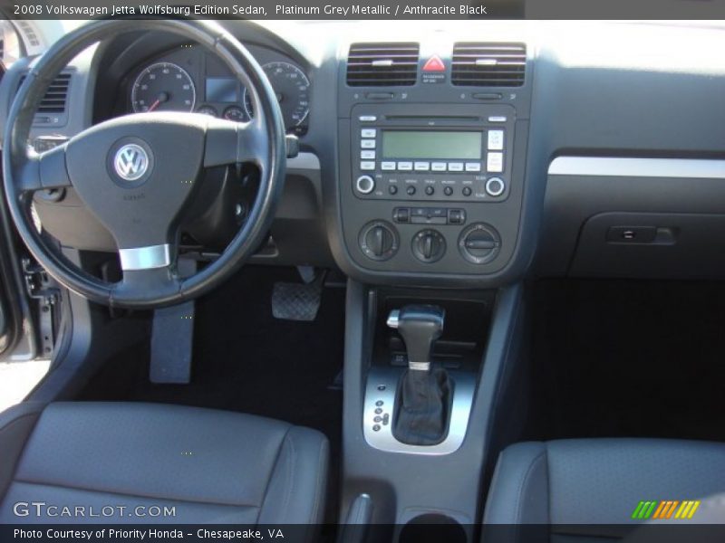 Platinum Grey Metallic / Anthracite Black 2008 Volkswagen Jetta Wolfsburg Edition Sedan