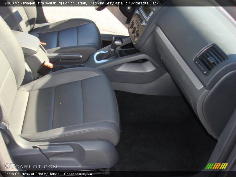Platinum Grey Metallic / Anthracite Black 2008 Volkswagen Jetta Wolfsburg Edition Sedan
