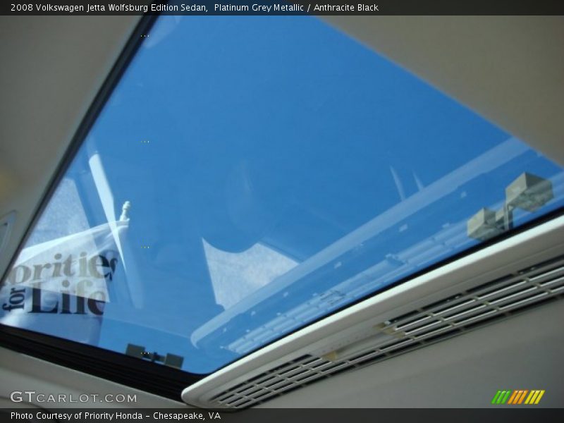 Platinum Grey Metallic / Anthracite Black 2008 Volkswagen Jetta Wolfsburg Edition Sedan
