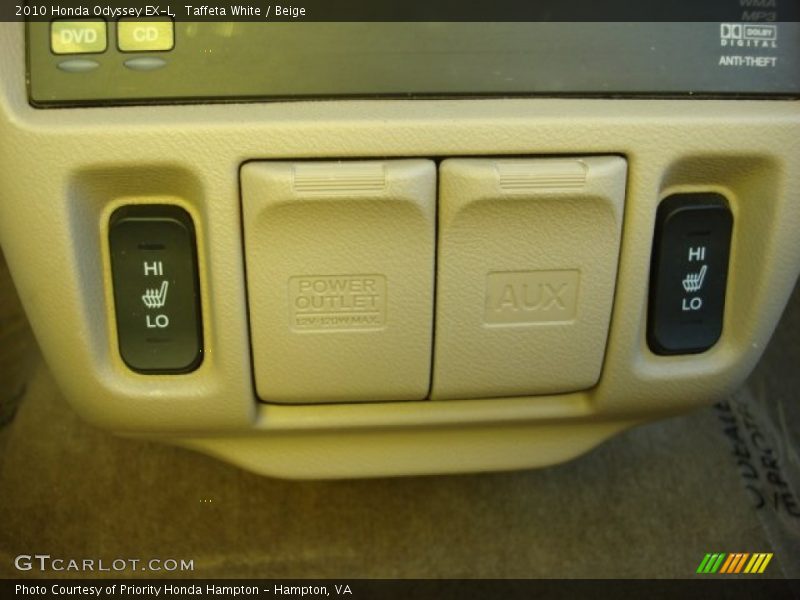 Taffeta White / Beige 2010 Honda Odyssey EX-L