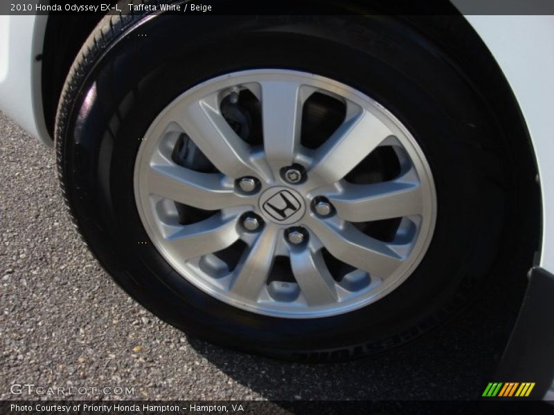 Taffeta White / Beige 2010 Honda Odyssey EX-L