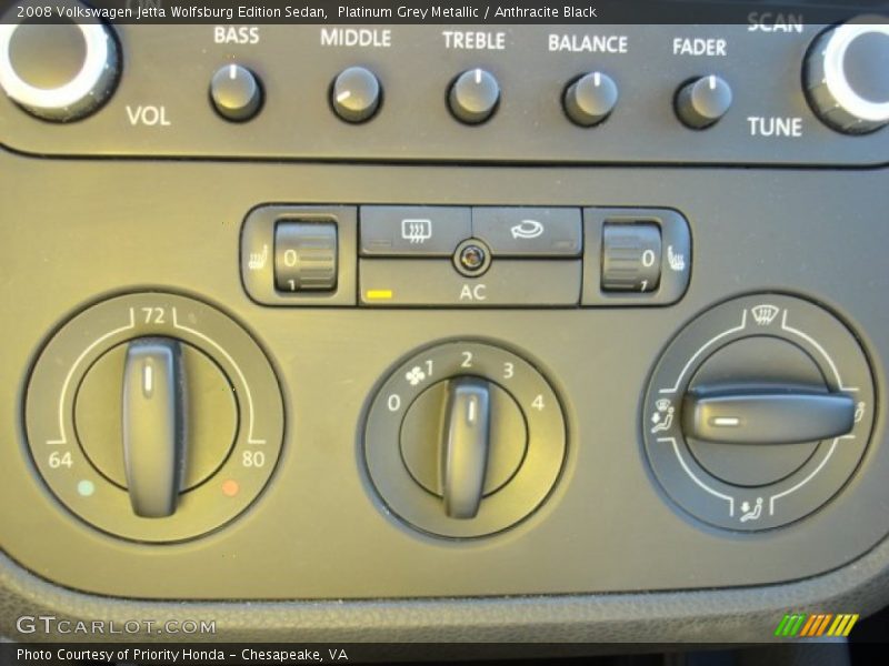 Platinum Grey Metallic / Anthracite Black 2008 Volkswagen Jetta Wolfsburg Edition Sedan