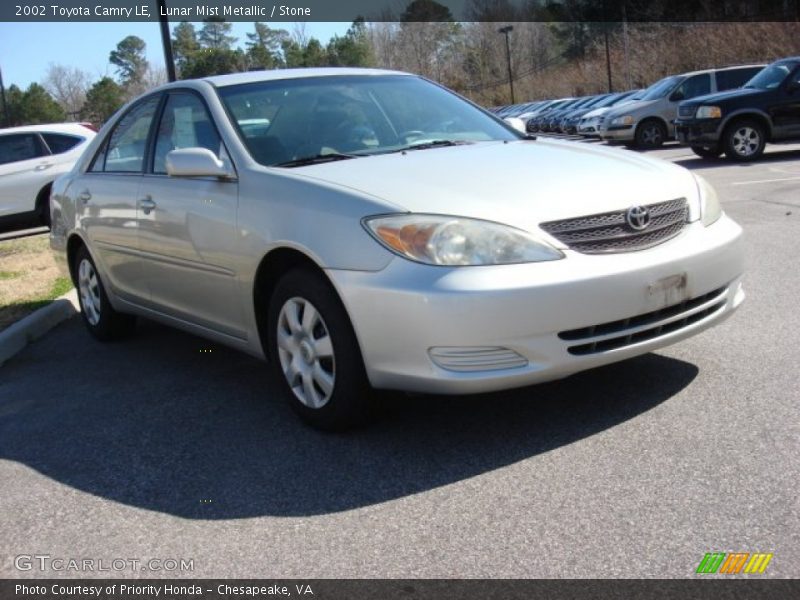 Lunar Mist Metallic / Stone 2002 Toyota Camry LE