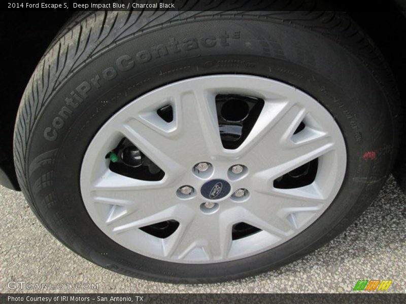 Deep Impact Blue / Charcoal Black 2014 Ford Escape S