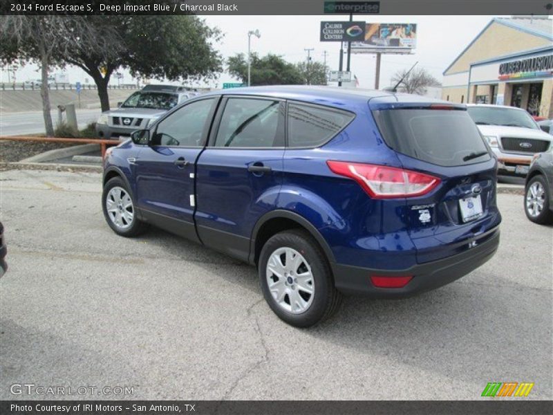 Deep Impact Blue / Charcoal Black 2014 Ford Escape S