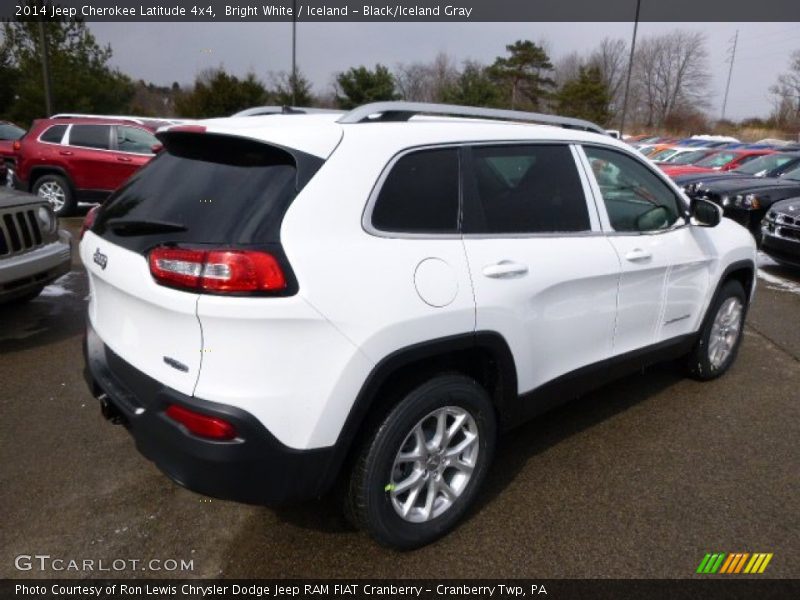 Bright White / Iceland - Black/Iceland Gray 2014 Jeep Cherokee Latitude 4x4
