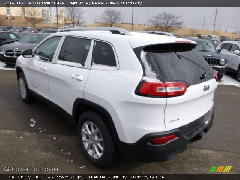 Bright White / Iceland - Black/Iceland Gray 2014 Jeep Cherokee Latitude 4x4