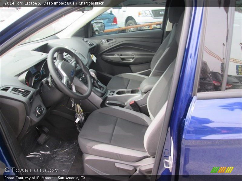 Deep Impact Blue / Charcoal Black 2014 Ford Escape S