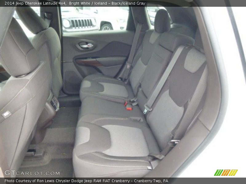 Bright White / Iceland - Black/Iceland Gray 2014 Jeep Cherokee Latitude 4x4