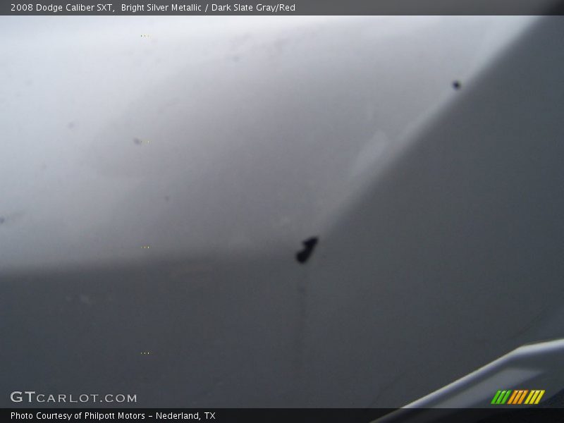 Bright Silver Metallic / Dark Slate Gray/Red 2008 Dodge Caliber SXT