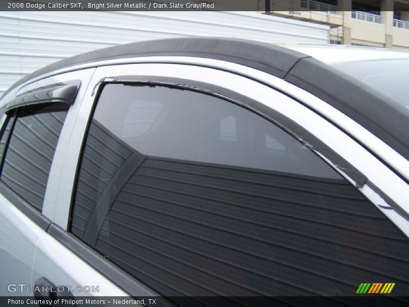 Bright Silver Metallic / Dark Slate Gray/Red 2008 Dodge Caliber SXT