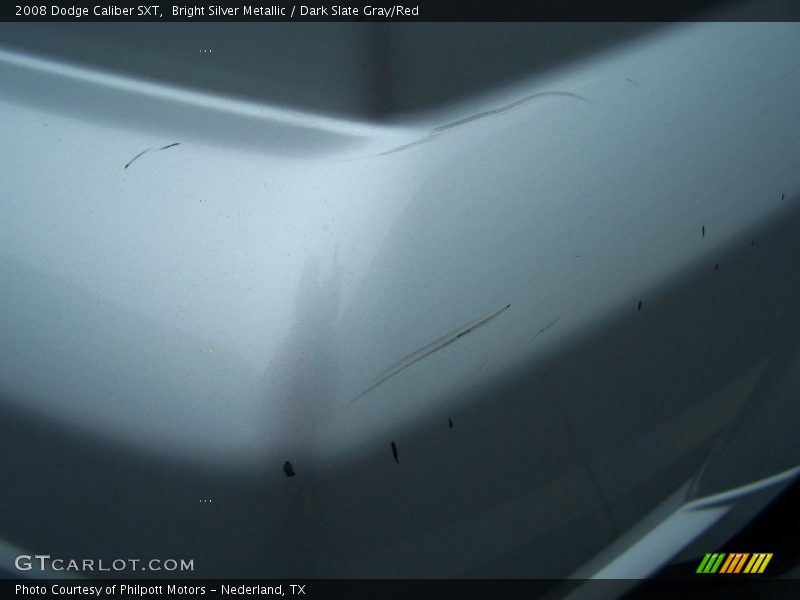 Bright Silver Metallic / Dark Slate Gray/Red 2008 Dodge Caliber SXT