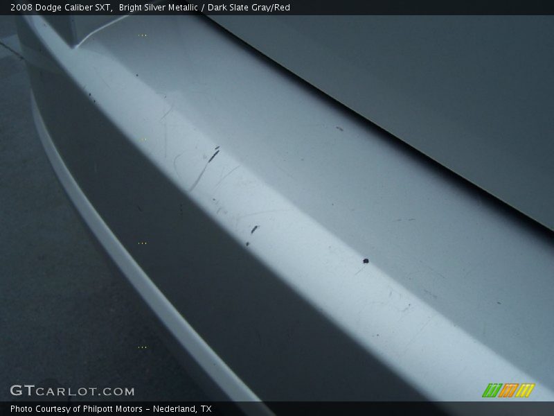 Bright Silver Metallic / Dark Slate Gray/Red 2008 Dodge Caliber SXT