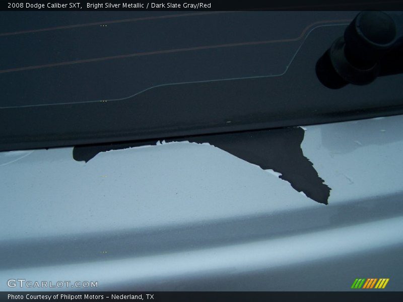 Bright Silver Metallic / Dark Slate Gray/Red 2008 Dodge Caliber SXT