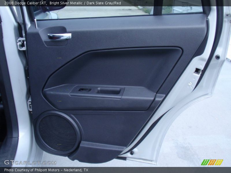 Bright Silver Metallic / Dark Slate Gray/Red 2008 Dodge Caliber SXT