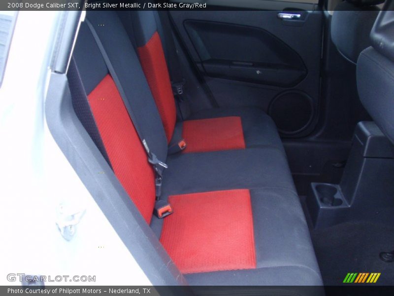 Bright Silver Metallic / Dark Slate Gray/Red 2008 Dodge Caliber SXT
