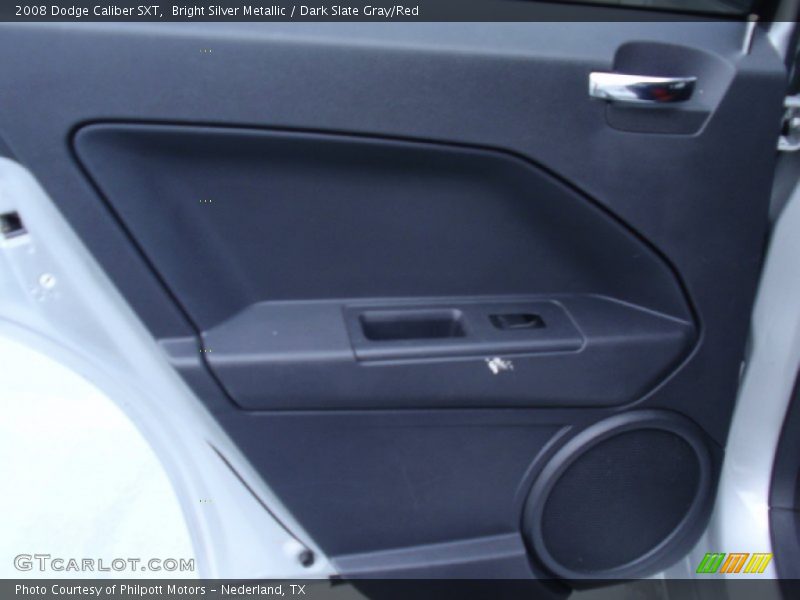 Bright Silver Metallic / Dark Slate Gray/Red 2008 Dodge Caliber SXT