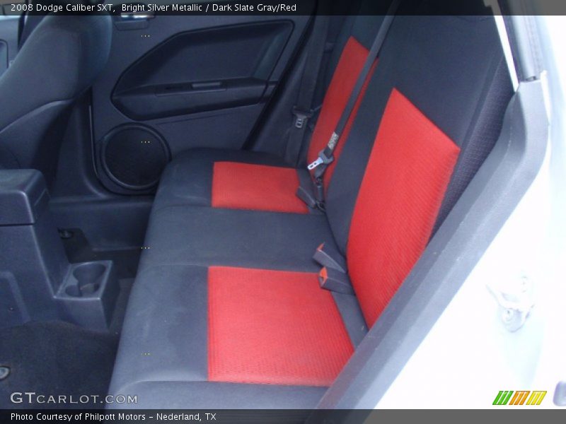 Bright Silver Metallic / Dark Slate Gray/Red 2008 Dodge Caliber SXT