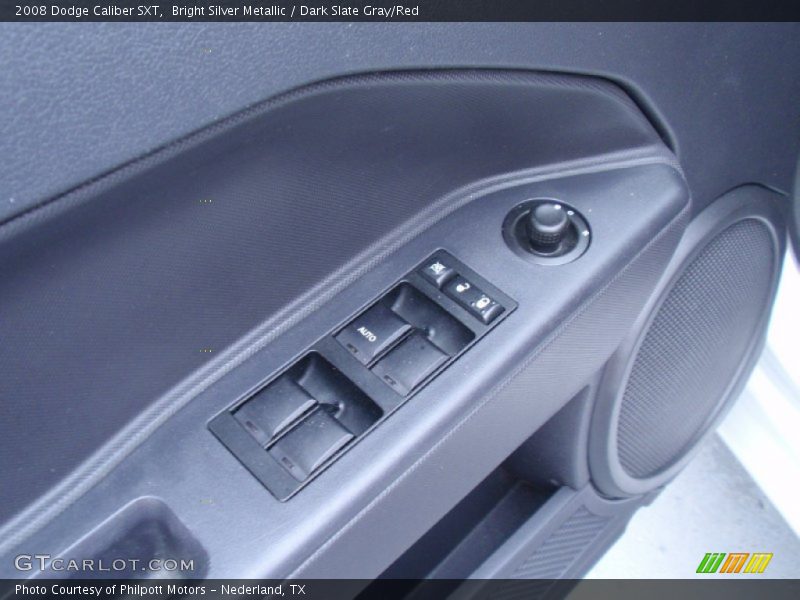Bright Silver Metallic / Dark Slate Gray/Red 2008 Dodge Caliber SXT