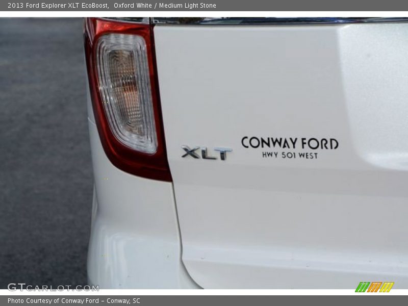 Oxford White / Medium Light Stone 2013 Ford Explorer XLT EcoBoost