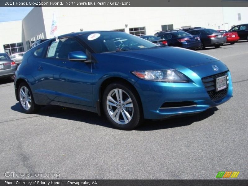 North Shore Blue Pearl / Gray Fabric 2011 Honda CR-Z Sport Hybrid