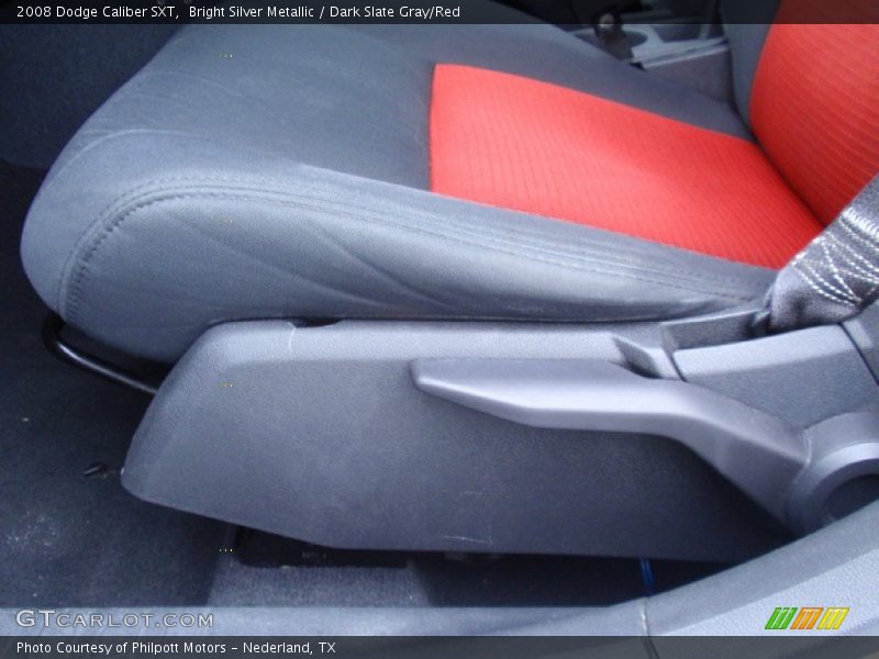 Bright Silver Metallic / Dark Slate Gray/Red 2008 Dodge Caliber SXT