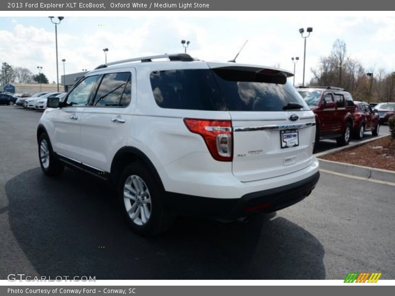 Oxford White / Medium Light Stone 2013 Ford Explorer XLT EcoBoost