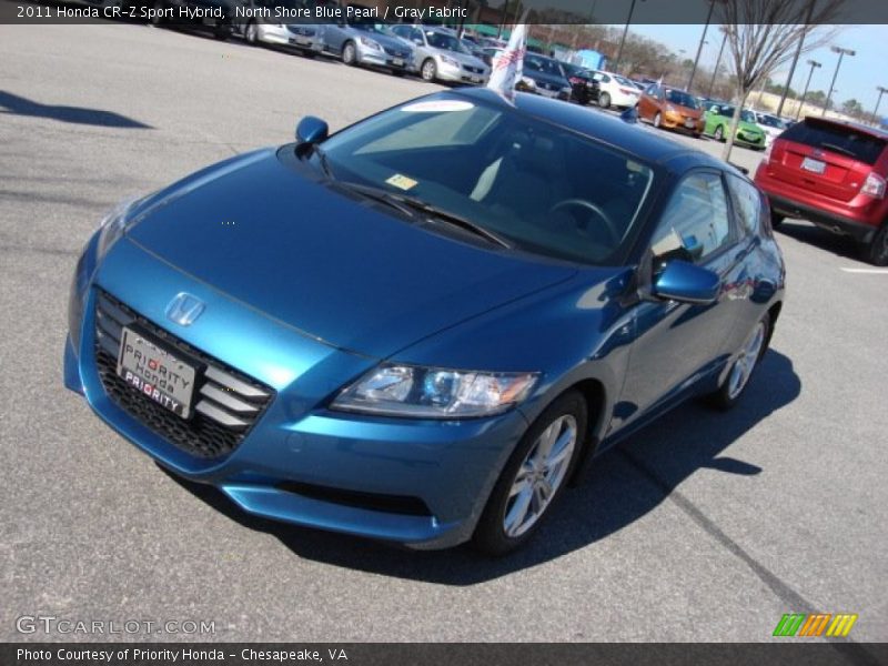 North Shore Blue Pearl / Gray Fabric 2011 Honda CR-Z Sport Hybrid