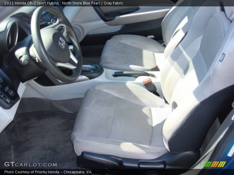 North Shore Blue Pearl / Gray Fabric 2011 Honda CR-Z Sport Hybrid