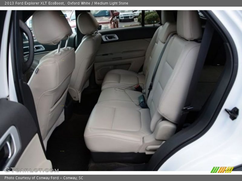Oxford White / Medium Light Stone 2013 Ford Explorer XLT EcoBoost