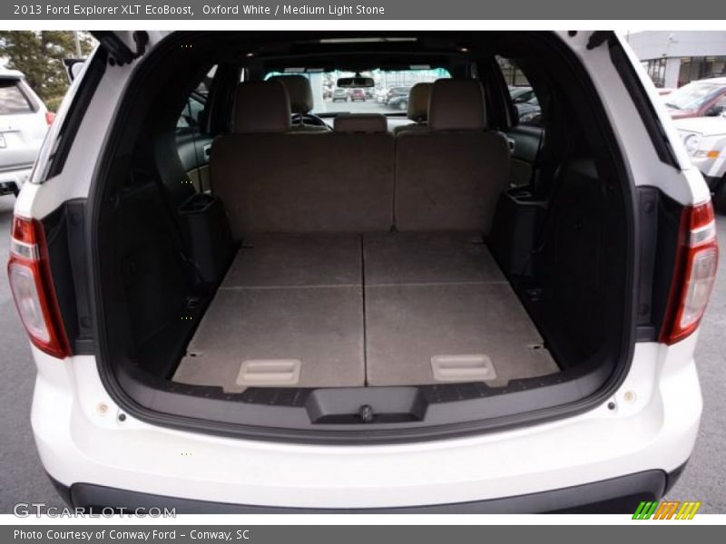 Oxford White / Medium Light Stone 2013 Ford Explorer XLT EcoBoost