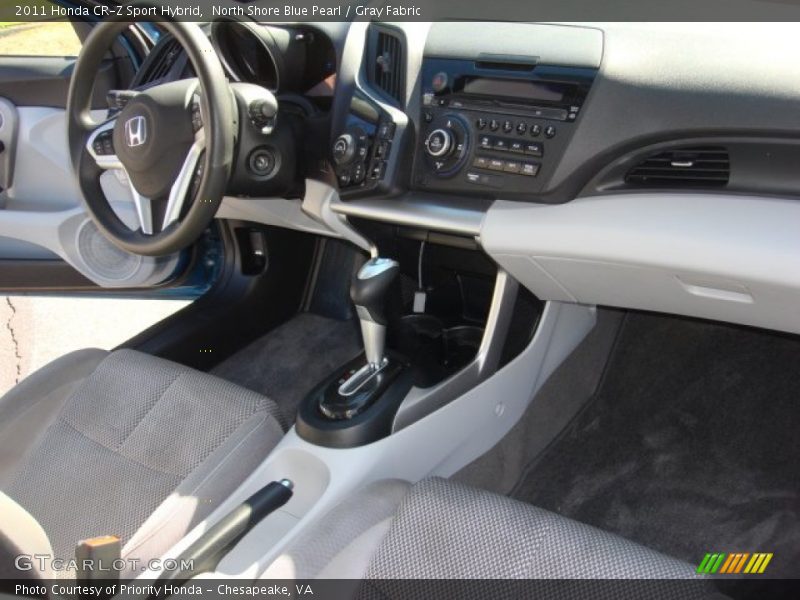 North Shore Blue Pearl / Gray Fabric 2011 Honda CR-Z Sport Hybrid