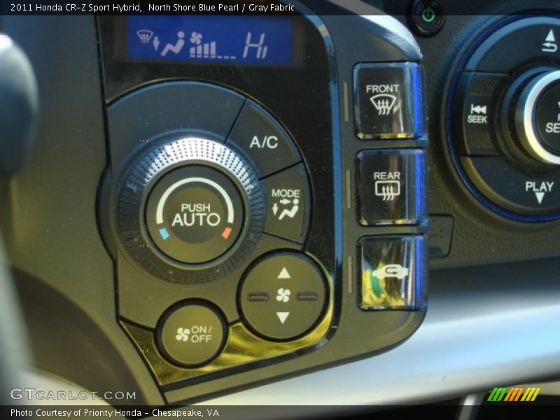 North Shore Blue Pearl / Gray Fabric 2011 Honda CR-Z Sport Hybrid